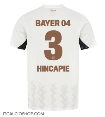 Bayer Leverkusen Piero Hincapie #3 Seconda Maglia 2024-25 Manica Corta